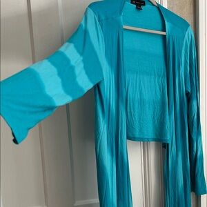INC tie dye Open Front Cardigan